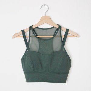 Lululemon Sun Setter Sports Bra Dark Forest Green Size 6